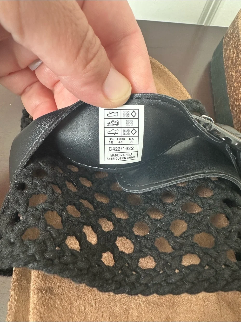 Rocket Dog Alma Black Crochet Strap Slide On Sandals Size 10